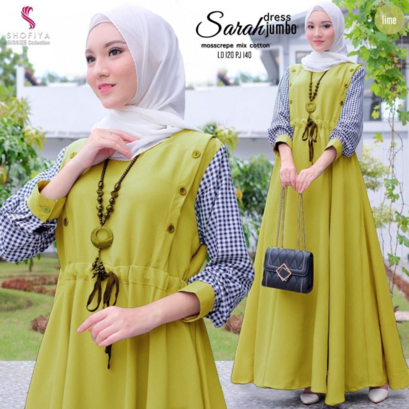 [NEW] SARAH DRESS JUMBO ORIGINAL BY SHOFIYA