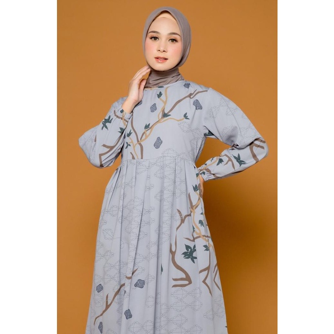 ZM ZASKIA MECCA - DIDA GREY DRESS - JELITA INDONESIA PULAU MUNA TERBARU