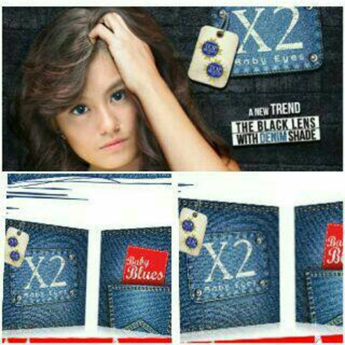 Jual Softlens X2 Exoticon Baby Blues Blue Jeans Eyes Denim Murah
