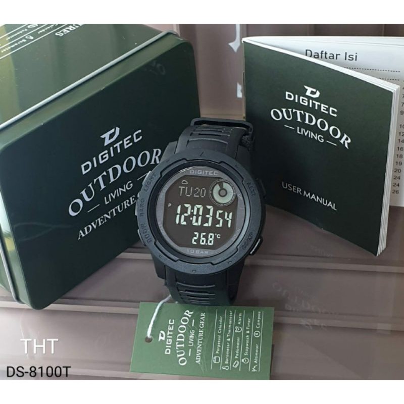 JAM OUTDOOR DG 8100 ANTI AIR JAM TERLARIS ORIGINAL DIGITEC 8100 JAM TERLARIS PRIA TAHAN AIR BERENANG