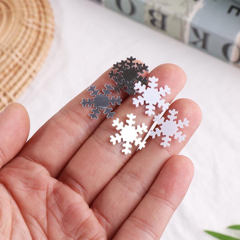 Solighter 14g Snowflakes Confetti Art &amp; Craft Sprinkle Dekorasi Festival Ornamen Natal