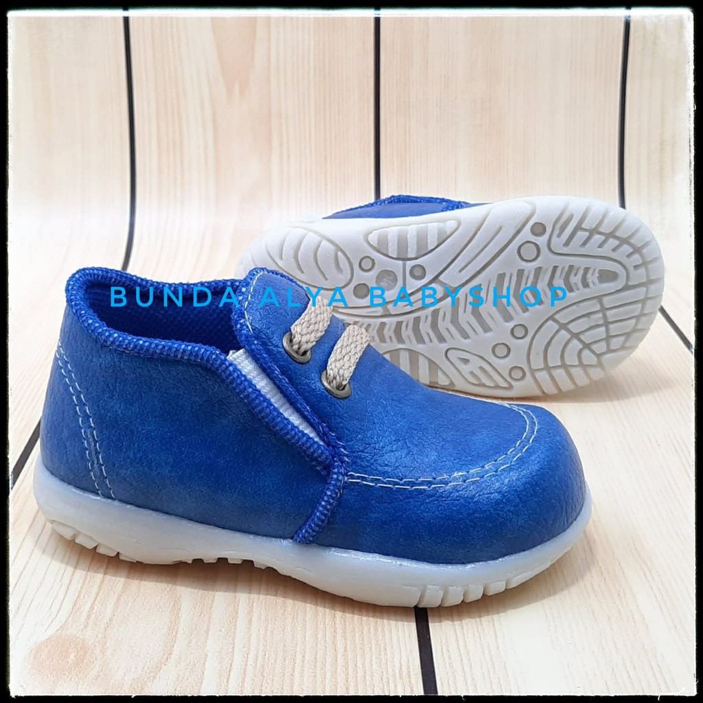 Sepatu Anak Laki Laki Usia 2 3 4 Tahun Size 24 - 29 Casual BIRU - Sepatu Anak Cowok Casual Resmi Anti Licin