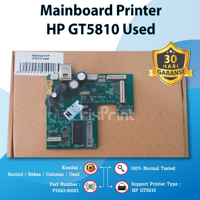 Original Logic Board Printer HP Deskjet GT5810 Mainboard GT-5810 Motherboard GT 5810