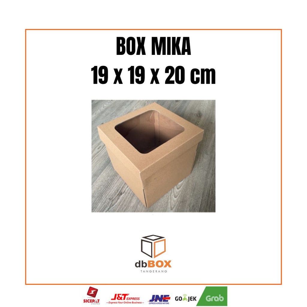 

BOX MIKA 19x19x20 cm | Box Die Cut dan Easy Usage | Box Kue & Tart