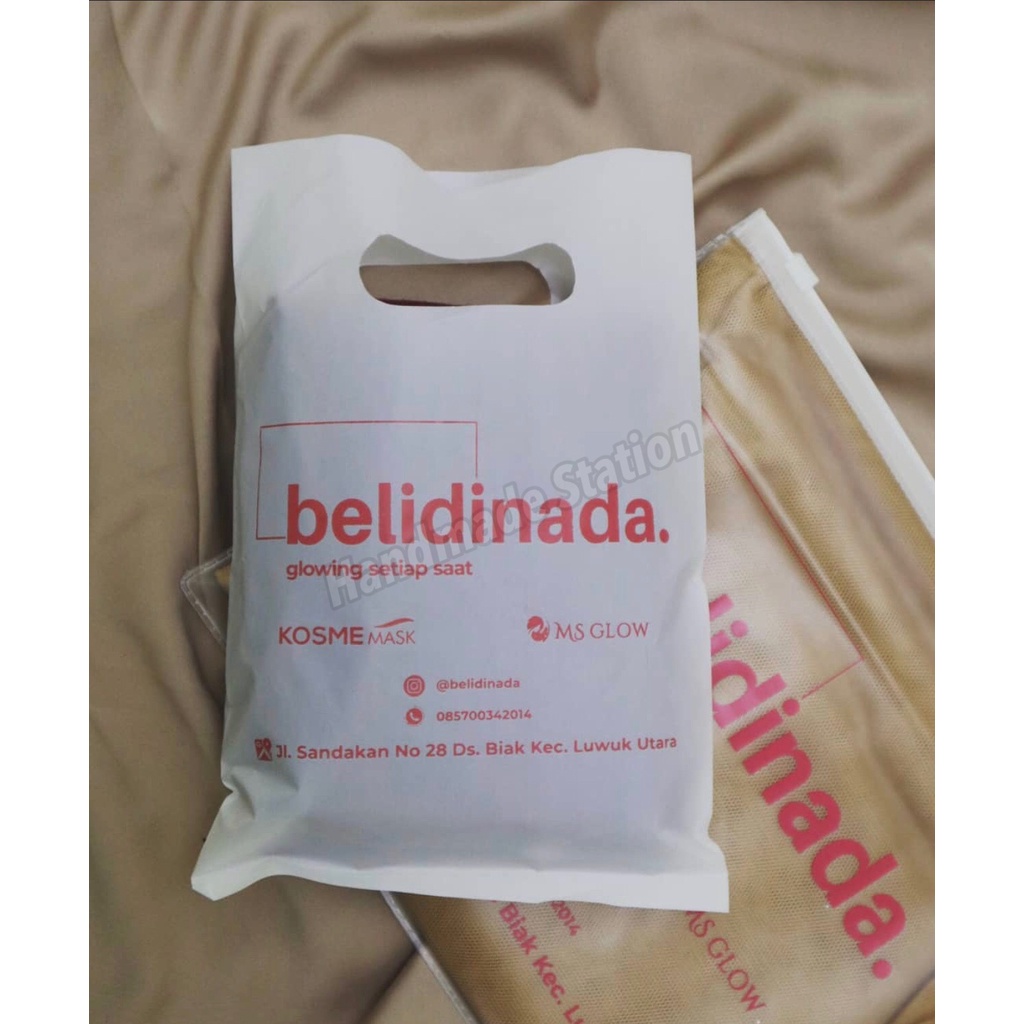 Plastik Sablon HD Plong 20 x 28 Packing Kantong Kresek Plastik Olshop Murah