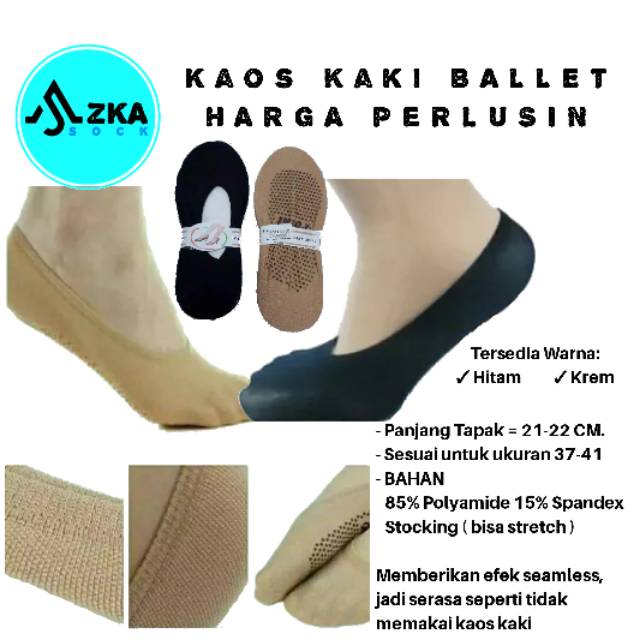 (12 Pasang) Kaos Kaki Balet Point/Kaos Kaki Invisible/Kaos Kaki Wanita Korea