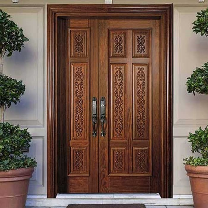 Pintu Gebyok ukir mewah elegan kayu jati kusen Asli Jepara
