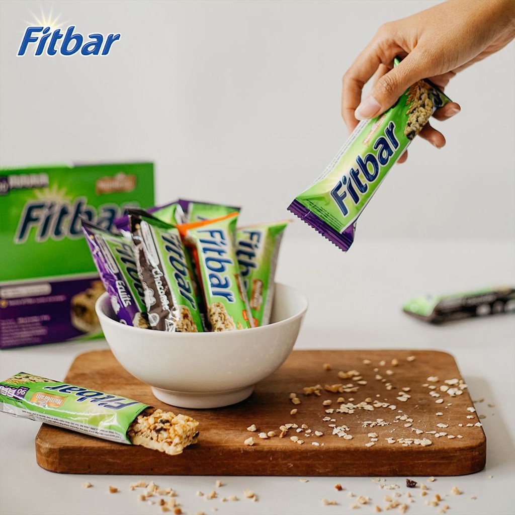 FITBAR MULTIGRAIN 22GR SNACK BAR MULTIGRAIN ALL VARIANT SACHET SEREAL | CAMILAN DIET CEMILAN OAT GANDUM SEHAT