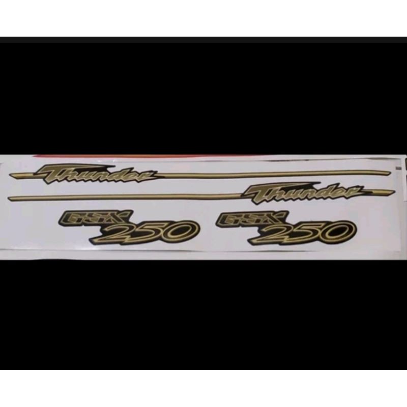 stiker striping gsx 250 thunder body thunder 250