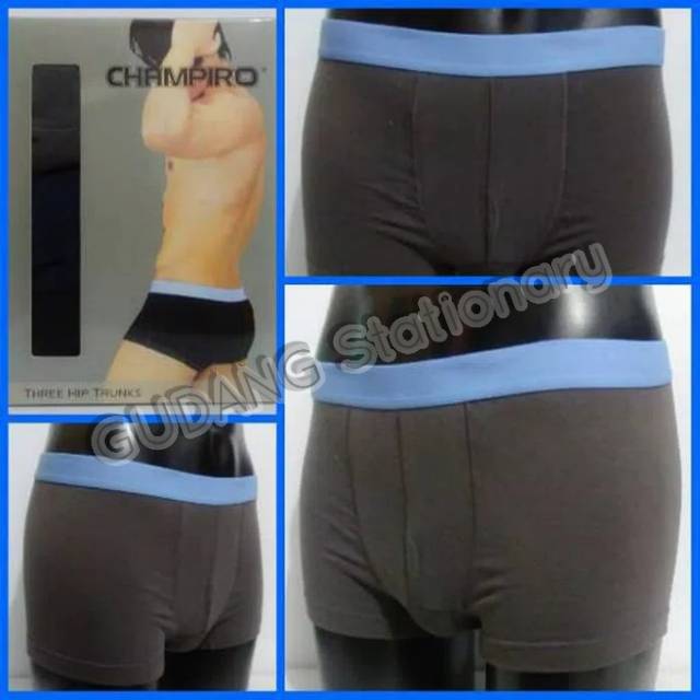 CHAMPIRO Boxer Trunks Pria [ isi 3 pcs ]