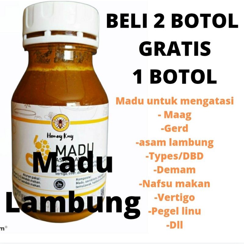 

Beli 2 Gratis 1 Madu Asam lambung Gerd Maag vertigo liver