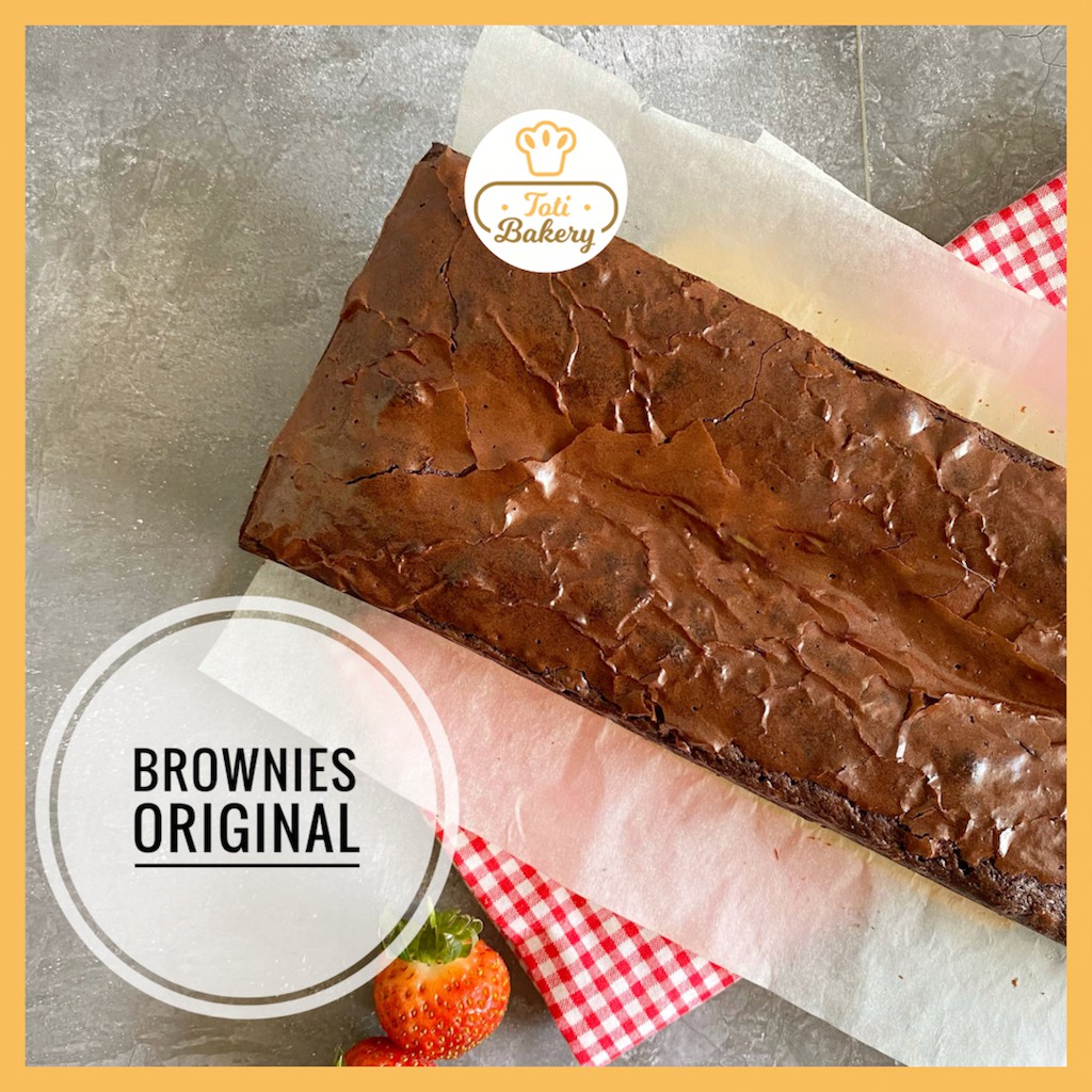 

Brownies Original Toti Bakery - Brownies Original - Brownies Panggang - Brownies Cokelat