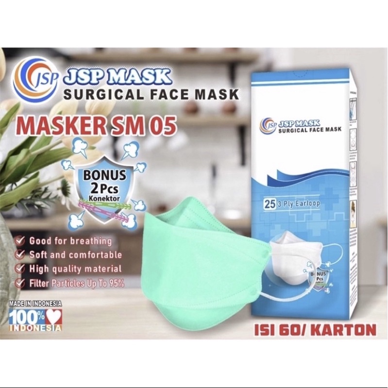 MASKER JSP KF94 SURGICAL FACE MASK IZIN KEMENKES RI
