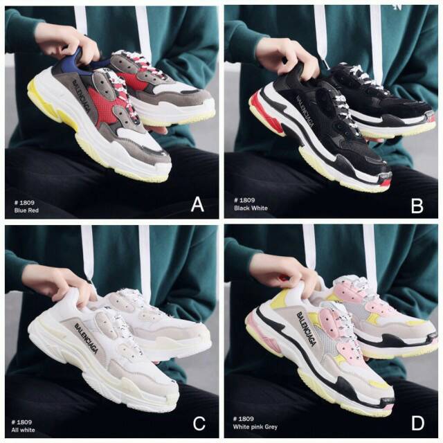  SEPATU  SNEAKER  BALENCIAGA JZ1809 IMPORT BRANDED  