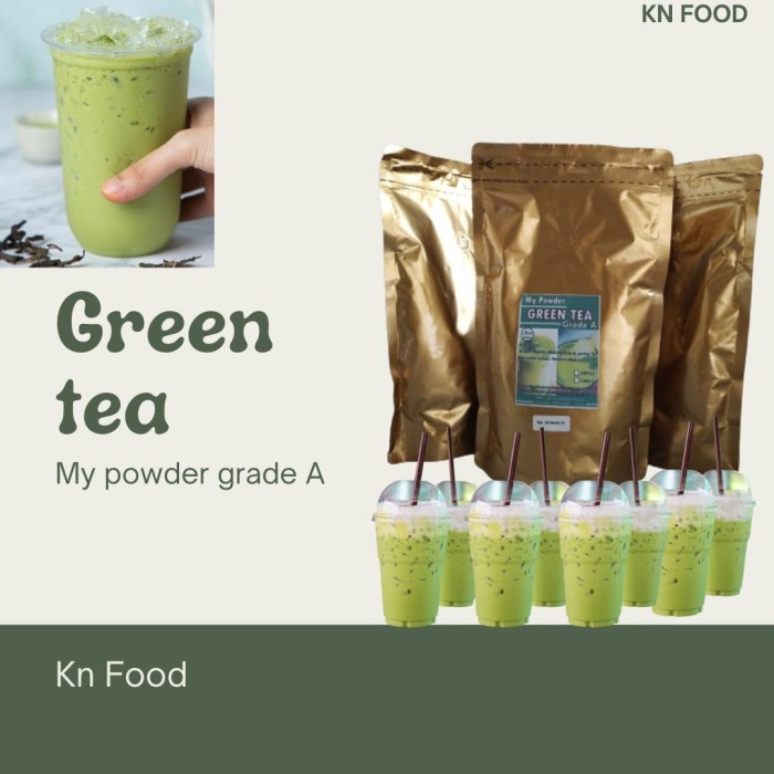

GREEN TEA POWDER 500 GRAM . MY POWDER GRADE A .