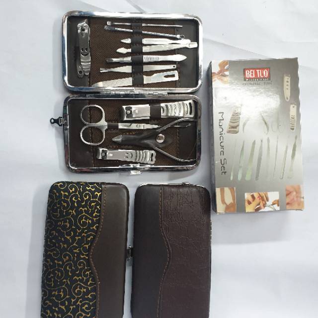 Menicure padicure set 12 pc medikur pedikur set gunting kuku telinga dan perawatan baby murah