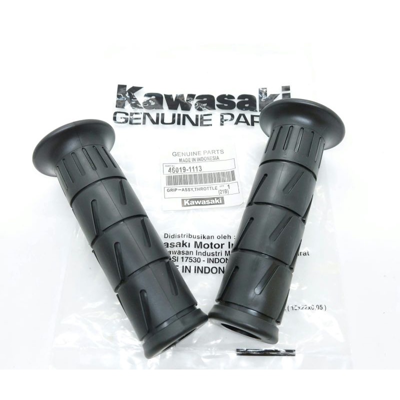 Grip Kawasaki Hitam universal motor kualitas premium inport