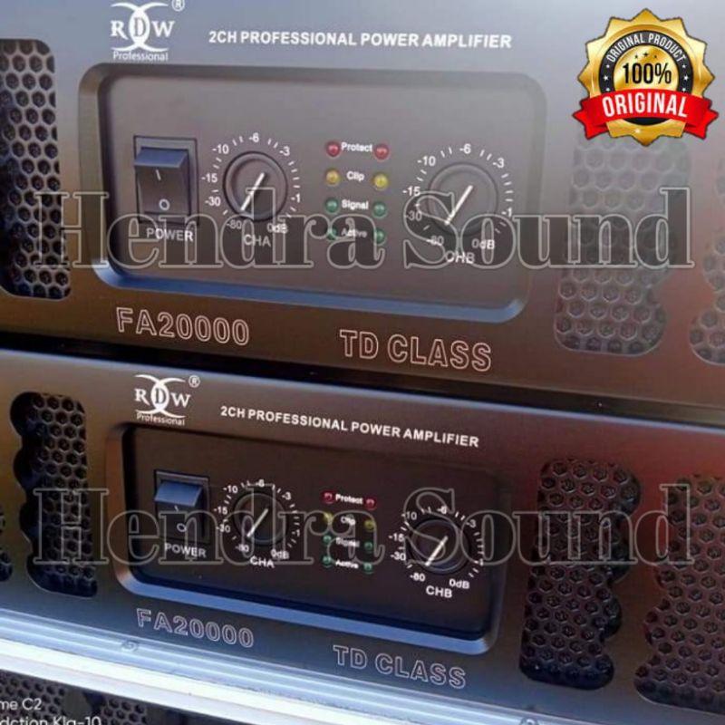 Power Amplifier RDW FA 20000 / FA20000 TD Class (2 channel)