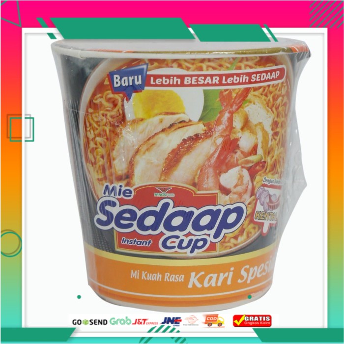 

Sedaap Mie Cup Mi Kuah Rasa Kari Special 85g