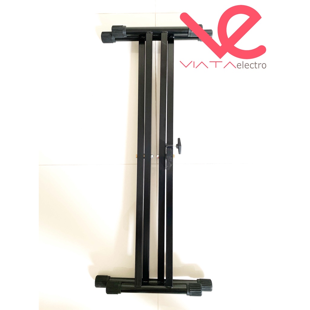 STAND KEYBOARD DOUBLE STAND PIANO DOUBLE BRACE PREMIUM STAND SILANG