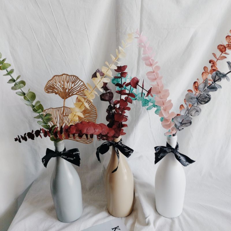 Bunga gold ginko, bunga plastik, bunga kering-7