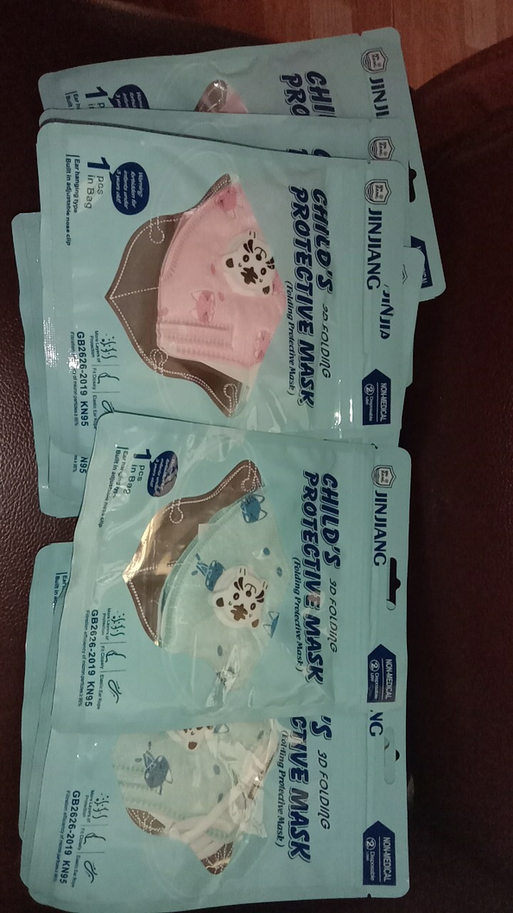 Masker Anak Kn95 Katub Kemasan Satuan Higienis**masker Anak 3thn Keatas Kn95/masker Masa Pandemi(1pc