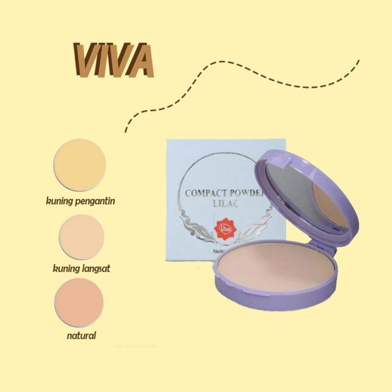 VIVA BEDAK PADAT LILAC / VIVA COMPACT POWDER / BEDAK PADAT