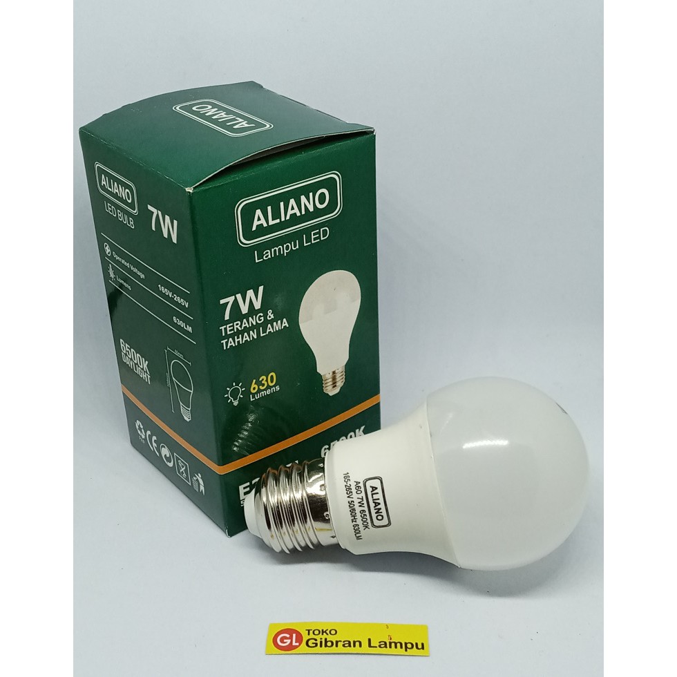 Lampu LED Aliano 7w - Bohlam LED Bulb 7 Watt - Lampu LED Murah Bagus