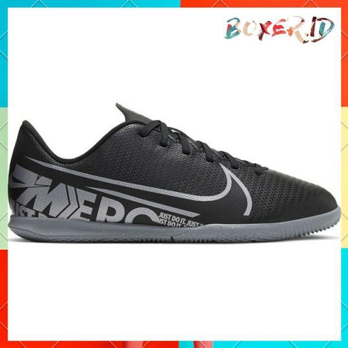 SEPATU FUTSAL NIKE MERCURIAL VAPORX 13 PRO BLACK COOL GREY PREMIUM ORIGINAL IMPORT QUALITY