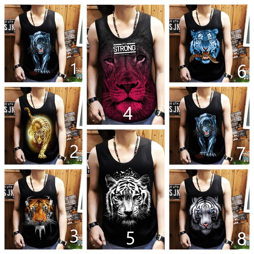 Shalch trendy Singlet lekbong pria macan