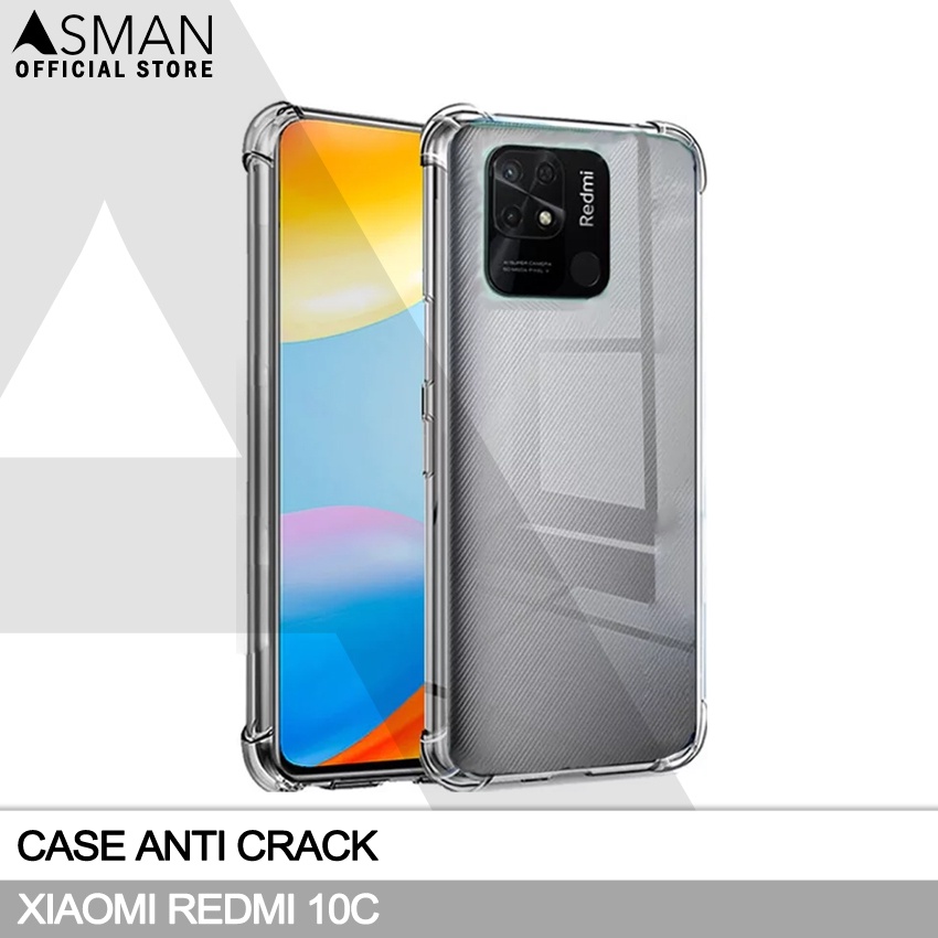 Anti Crack Xiaomi Redmi 10c (6.71&quot;) | Soft Case Anti Bentur - Clear