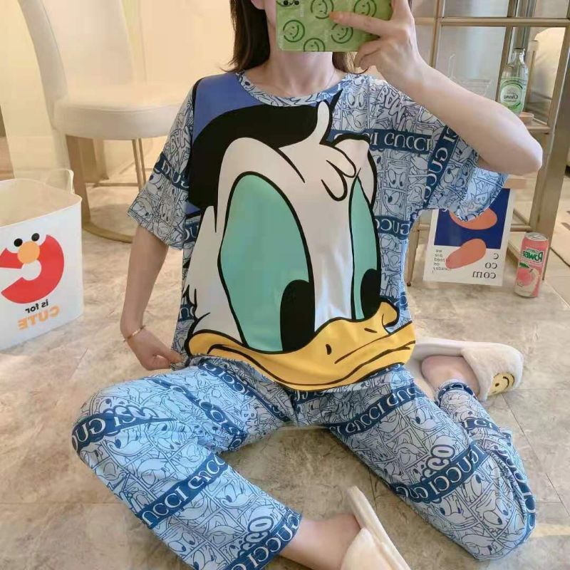 MDLV ~ MDLV BAJU TIDUR SET HEAD BIG DONALD CP BAJU TIDUR IMPORT CEWEK BEST SELLER PIYAMA DEWASA FASHION IMPORT