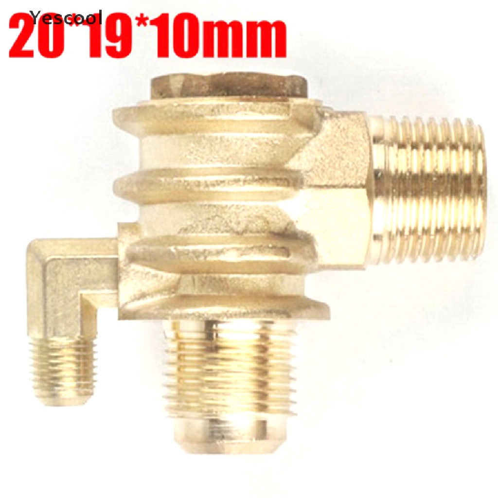 Katup Kompresor Udara 3 Port Male-Threaded Ukuran 20x19 X 10mm