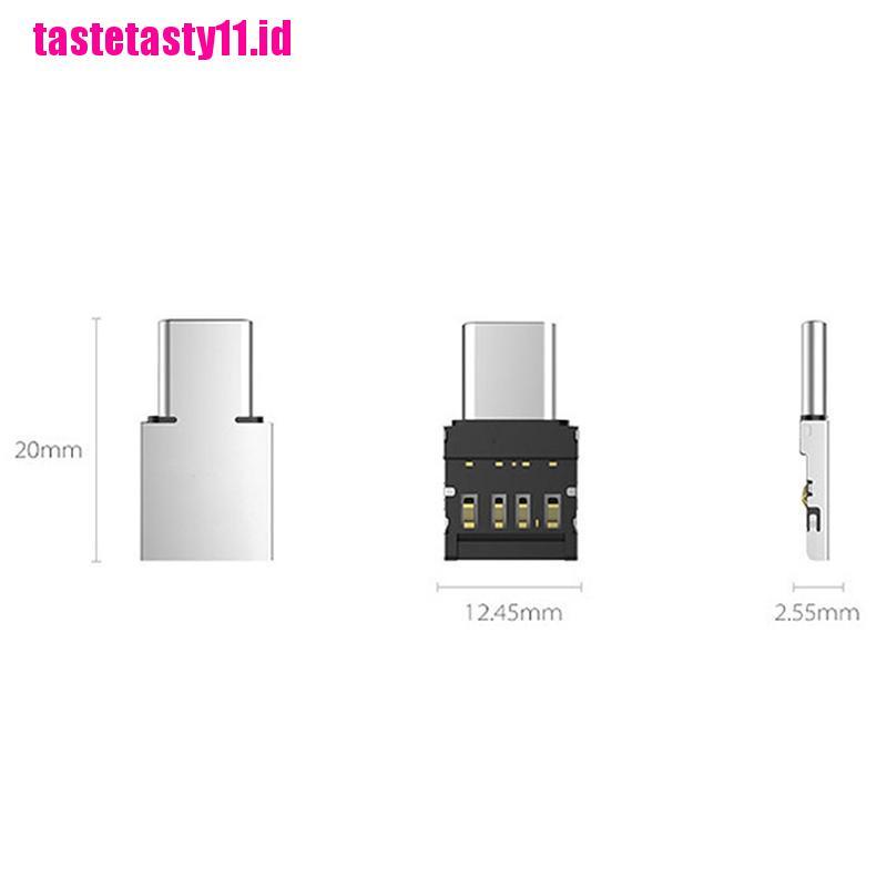 Adapter Konverter OTG USB-C 3.1 Tipe C Male Ke USB Female