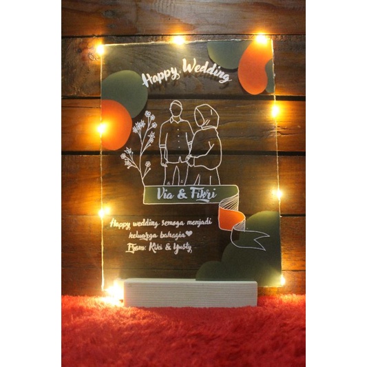 Led Acrylic Costume. FREE Hampers+ Box