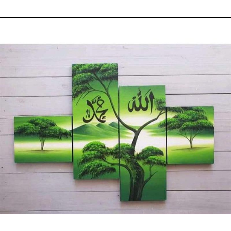 lukisan kaligrafi murah/ hiasan dinding/ lukisan
