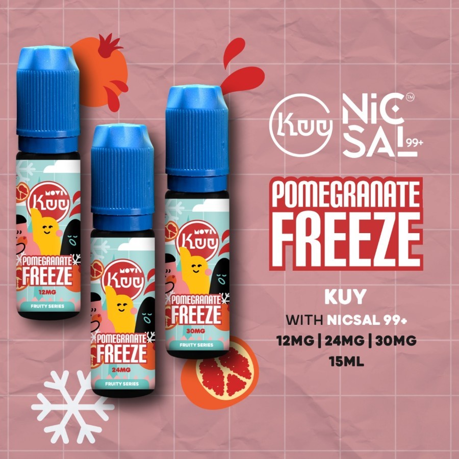 Liquid Vape Kuy Pomegranate Freeze Salt Nic 15ML