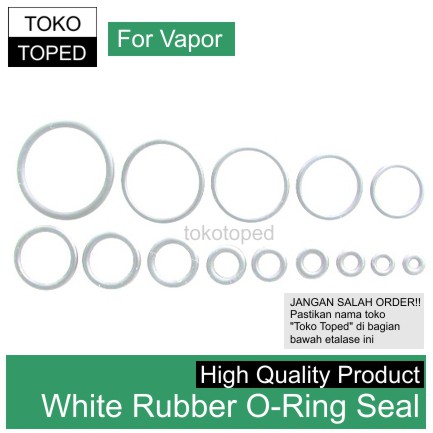 White Silicon O-Rings Seal | rubber karet ring rda rdta rta mod gelang