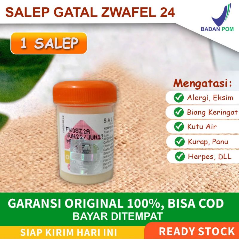 Obat 𝗦𝗔𝗟𝗘𝗣 𝗭𝗪𝗔𝗙𝗘𝗟 𝗜𝗧𝗖𝗛𝗬  𝟮𝟰 𝟮𝟯𝟰 Belerang Sulfur 100% Original BPOM Saleb Gatal Kutu Air Eksim Panu Kurap Biduran