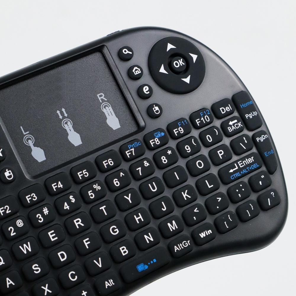 Mini Keyboard &amp; Mouse Wireless 2.4GHz dengan Touch Pad