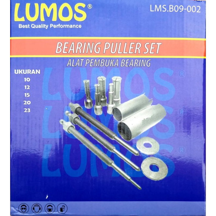 LUMOS Bearing Puller Set 5 pcs Alat Pembuka Bearing Laher Tutup CVT Treker Lepas Bearing