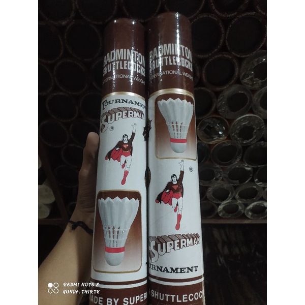 SHUTTLECOCK SUPERMAN COKLAT / COK BADMINTON