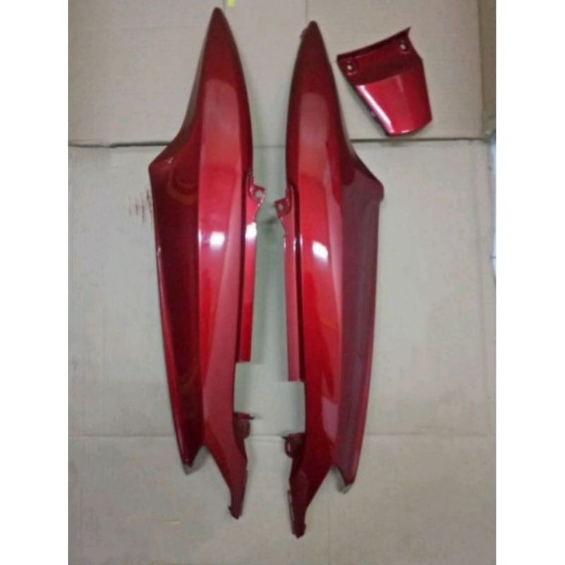 cover bodi samping Yamaha Mio smile Mio sporty warna merah marun