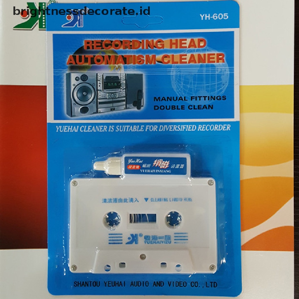 [birth] Audio Cassette Head Cleaner &amp; Demagnetizer for Car Home Cassette Players [ID]