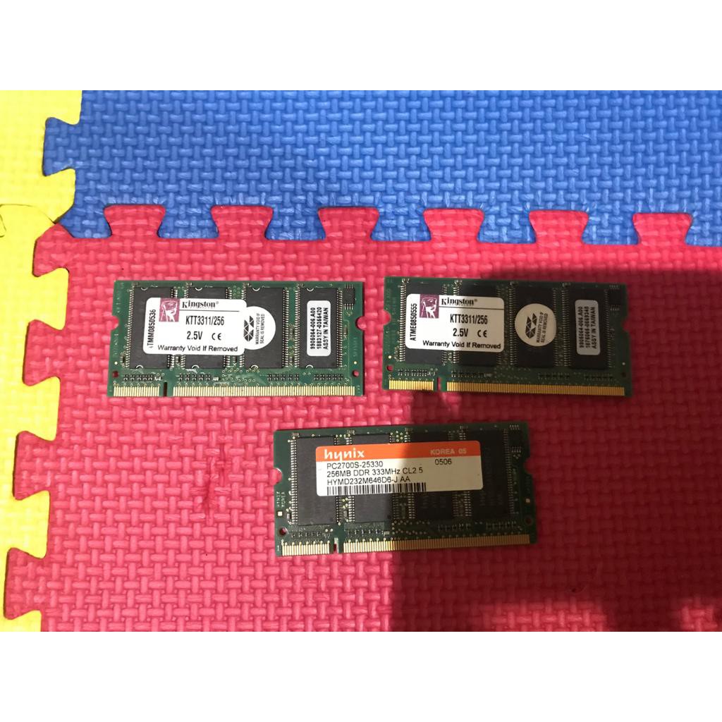 Memory RAM Laptop DDR1 256MB Bekas Kondisi Prima