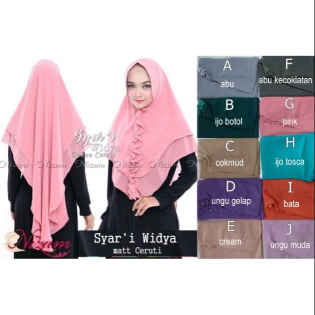 Jilbab Syari Widya Hijab Syari Widya Kerudung Syari Widya