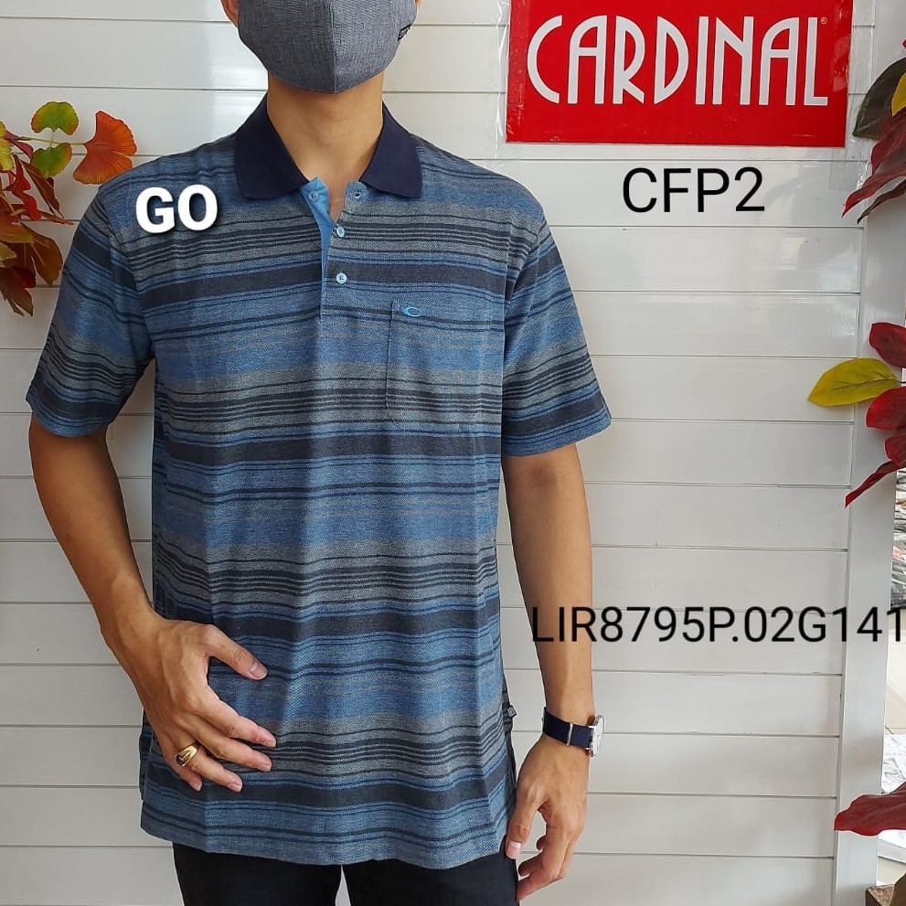 gof CFP CARDINAL FORMAL POLO-TSHIRT Pakaian Pria Atasan Kaos T-shirt Casual Original Lengan Pendek