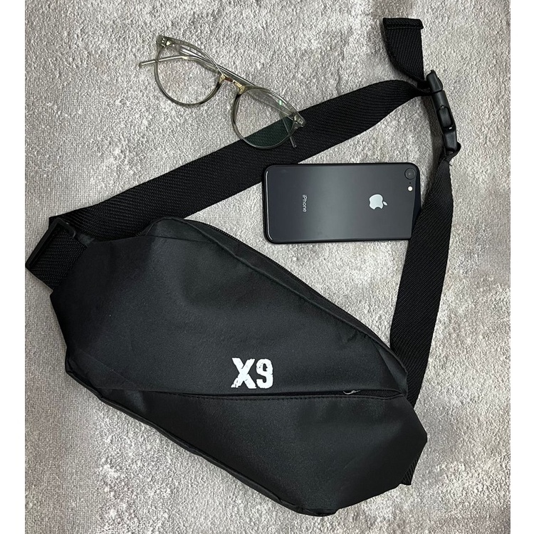 Waistbag X9 Dua Muka Bisa Bolak-Balik - Waist Bag X9 Bolak-Balik