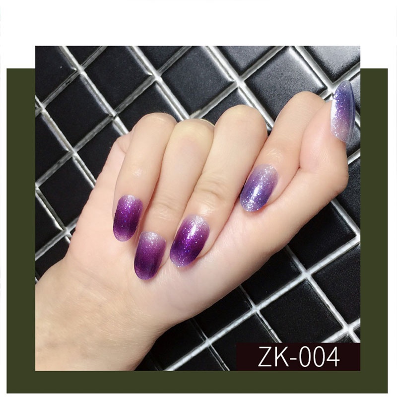 (COD) (12Pcs) Stiker Kuku Model Korea / Nail Sticker / Gradien / Nail Art import murah