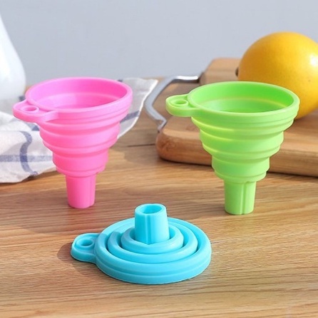 Corong Minyak Silicon Food Grade / Saringan Isi Minyak Ke Botol/ Corong Minyak Lipat /Corong isi Air